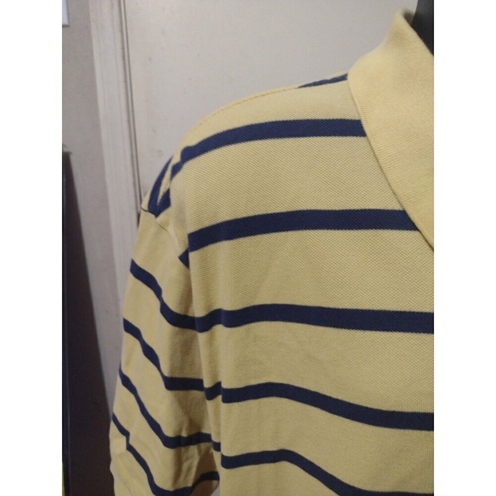 Polo Ralph Lauren Polo Shirt Mens 2XB Yellow and Blue Striped Big 2X Polo - Picture 6 of 13